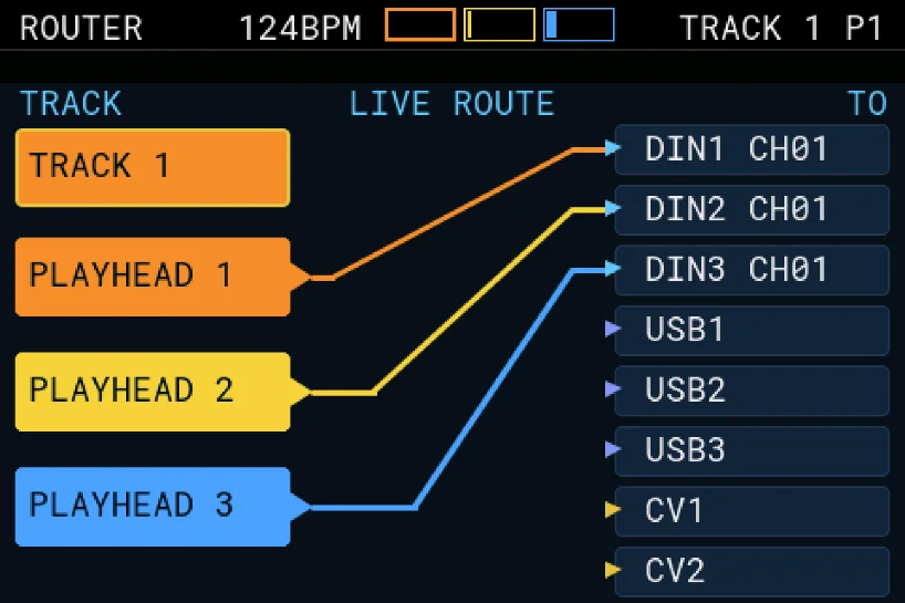 Crossfade routes